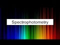 Spectrometry Concepts and Applications