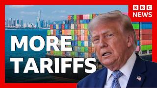 Thumbnail for the video "US hits dozens of countries with new wave of tariffs | BBC News" from BBC News