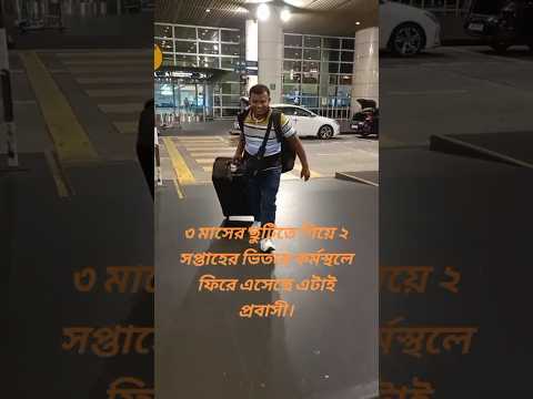 ৩ মাসের ছুটিতে গিয়ে ১৫ দিনের মাথায় আবার চলে আসছে প্রবাসে!