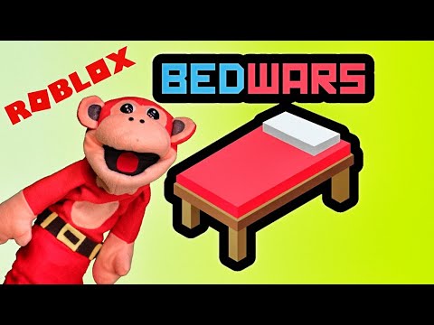El MONO SÍLABO JUEGA ROBLOX BEDWARS SALVANDO NUESTRA CAMA .