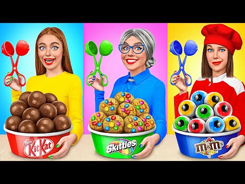 Reto De Cocina Yo vs Abuela | Recetas de Cocina Increíbles de TeenDO Challenge