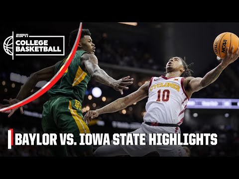 Big 12 Tournament Semifinals: Baylor Bears vs. Iowa State Cyclones | Full Game Highlights video clip