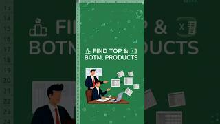 Excel Trick😱Top & Bottom Product in 60 Sec! #excel #exceltips #exceltricks #exceltutorial