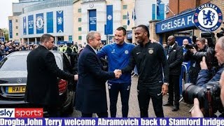 DROGBA & JOHN TERRY WELCOME ROMAN ABRAMOVICH BACK TO CHELSEA! EMOTIONAL RETURN TO STAMFORD BRIDGE 💙