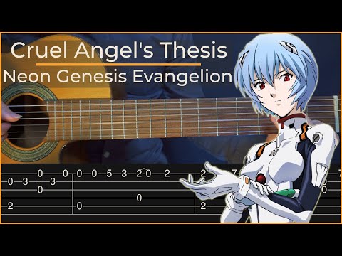 Cruel Angel's Thesis - Neon Genesis Evangelion (Simple Guitar Tab)