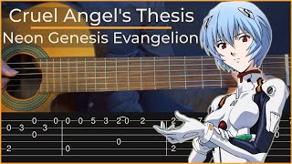 Cruel Angel's Thesis - Neon Genesis Evangelion (Simple Guitar Tab)