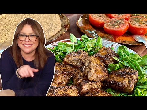 How to Make Spicy Lamb Chops with Polenta and Broiled Tomatoes | Rachael Ray
