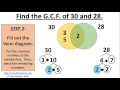Finding LCM and GCF Using Prime Factorization