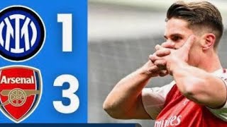Arsenal On Top of Uefa champions league With 7 unbeaten games After winning Inter Milan 3-1