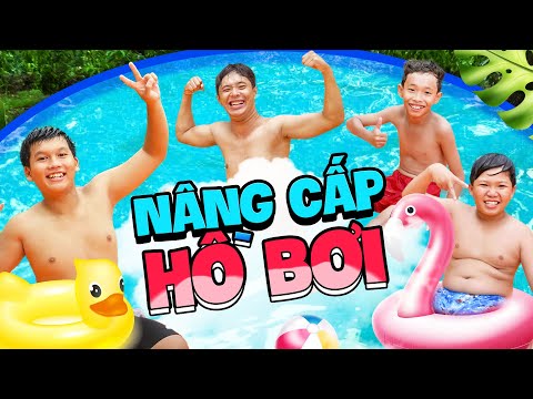 Ngáo TV | Nâng Cấp Hồ Bơi Khổng Lồ 10 Mét Cho cả Team Tắm Trong Mùa Hè