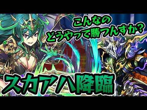 【新ダンジョン】スカアハ降臨、初見チャレンジ！【パズドラ】