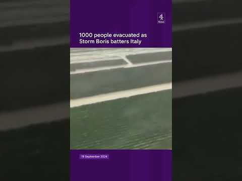 1000 people evacuated as Storm Boris batters Italy