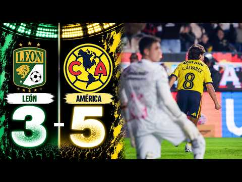 GOLEADA DEL AMÉRICA ANTE LEÓN 5 A 3 Y ES LIDER DE LA LIGA MEXICANA
