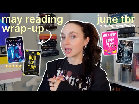 all the books I read (and DNF'd..) in MAY + JUNE TBR and rating predictions