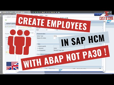 Create Employees in SAP with ABAP instead of using Transaction PA30 – SAP HCM [english]