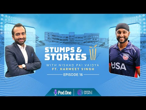 Stumps & Stories | ft ‪Harmeet Singh‬: From Mumbai to USA, T20 WC matches vs Pak & Ind and more