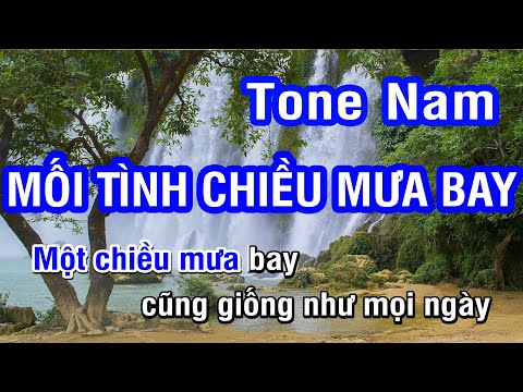 Mối Tình Chiều Mưa Bay (Karaoke Beat) – Tone Nam | Nhan KTV