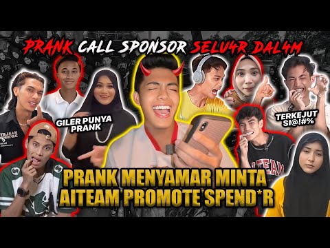PRANK CALL MENYAMAR MINTA AITEAM PROMOTE SPEND3R!!! REACTION LUCU AITEAM SEMUA TERIMA?!