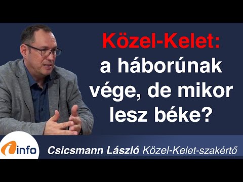 Közel-Kelet: a háborúnak vége, de mikor lesz béke? Csicsmann László, Inforádió, Aréna