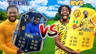 SV2 VS T-REAL! WHO IS THE BEST YOUTUBE FOOTBALLER?