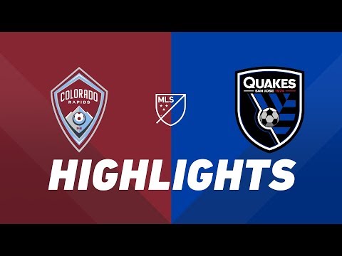 Colorado Rapids vs. San Jose Earthquakes | HIGHLIGHTS - August 10, 2019 Colorado Rapids vs. San Jose Earthquakes | HIGHLIGHTS - August 10, 2019