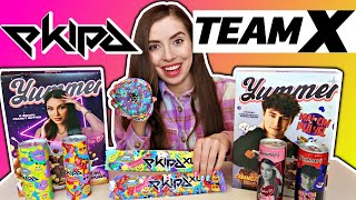 TESTUJE DONUT EKIPY I PŁATKI I NAPOJE NATSU I DUBIELA Yummers Teamx X I Jedzenie Youtuberów