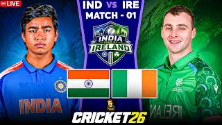 India vs Ireland 1st T20 Match Live🔥| Cricket 26 Live | RtxVivek | Later FC 26 World Cup 2026