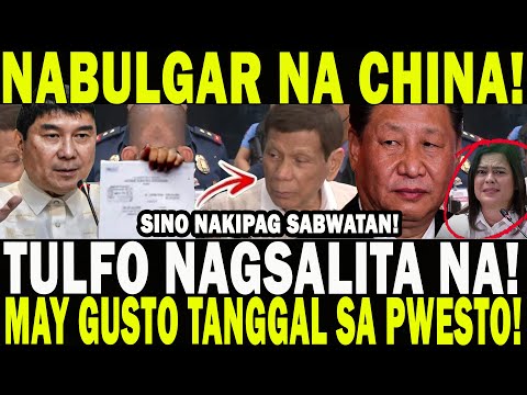 RAFFY TULFO NAGSALITA NA! MAY GUSTO TANGGAL SA PWESTO! CHINA NABULGAR NA! SINO NAKIPAG SABWATAN!