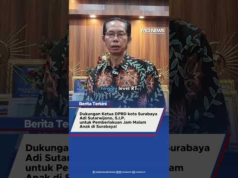 Video thumbnail Jam Malam Anak Disorot Ketua DPRD Surabaya Setuju 100