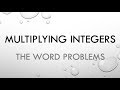 Multiplication and Water Level Changes