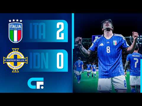 ✅ ITALIA le GANÓ 2-0 a IRLANDA DEL NORTE y JUGARÁ contra BOSNIA por el REPECHAJE al MUNDIAL 2026
