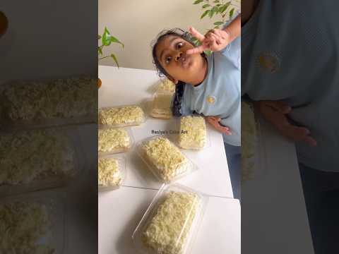 Cheesecake Packing with my kutty helper#shortsfeed #cheesecake#viralcheesecake #cakedecorating