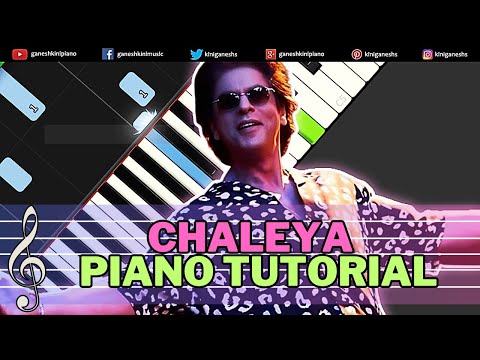 Chaleya Song | Hindi Piano Tutorial | Piano Cover | Jawan | Chords | Ganesh Kini