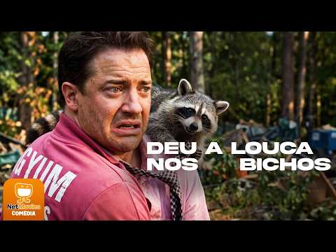 Deu a Louca nos Bichos 🤣 Filme de Comédia Completo com Brendan Fraser 🤣 Dublado | NetMovies Comédia