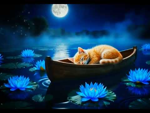 Sleeping Cat in Boat – Relaxing Nature Video with Calm Water & Soothing Ambience 