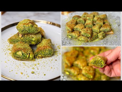 ازاي تعملو بقلاوه الفستق بطريقه تشكيل في دقيقه ونفس طعم محلات الحلواني 🌙 
