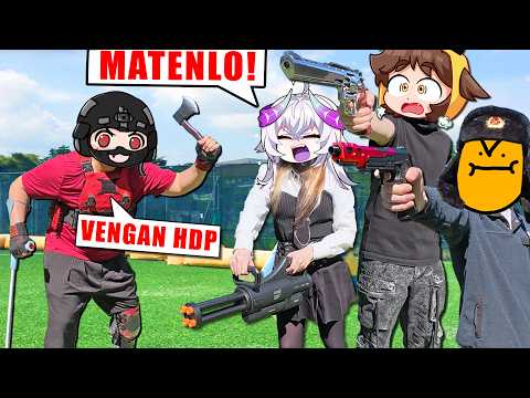 DUELO contra VTUBERS IRL estando LISIADO❗️😱 ▬ CAP GATO vs JUST NOVA vs AYAKA VT ▬ Yio Airsoft