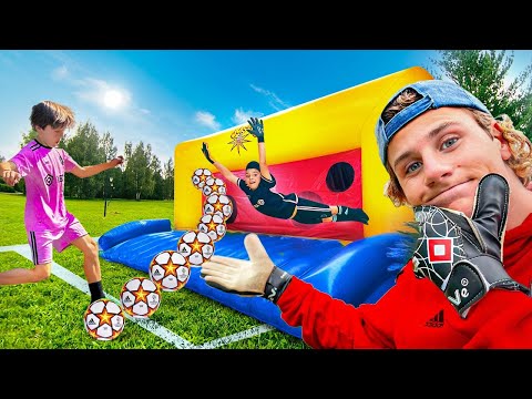 EL MEJOR ARQUERO GANA!! RETOS DE FUTBOL con los vecinos