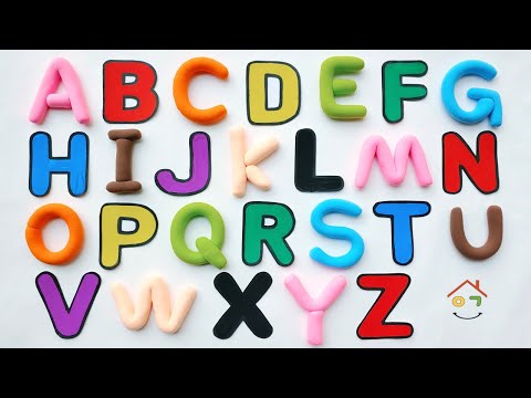 [Alphabet] 플레이도우로 Alphabet 만들기 & 물감으로 Alphabet 색칠하기 | A부터 Z까지 모음 | Alphabet song