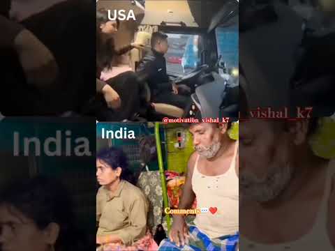 USA Trucks vs India 🇮🇳 Trucks: Level Hi Alag Hai! 💯#motivation #ytshorts #trending #video #shorts