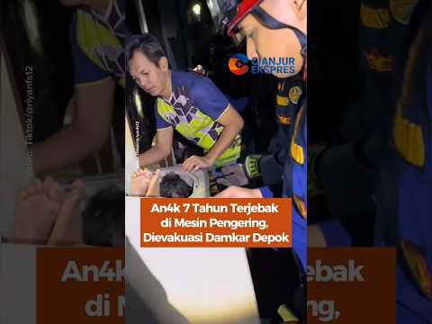 Anak 7 Tahun Terjebak di Mesin Pengering, Dievakuasi Damkar Depok