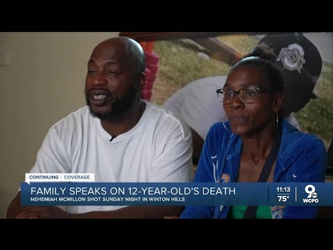 Parents of 12-year-old killed in shooting speak on their loss