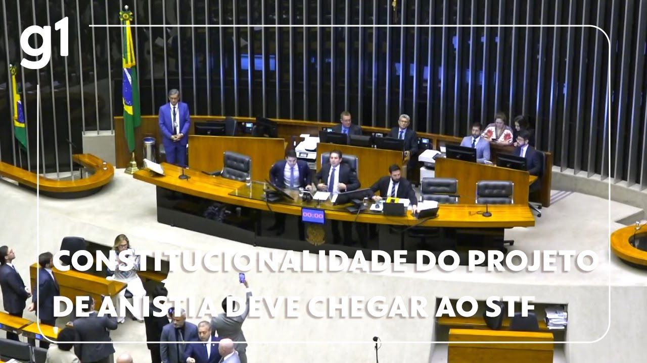 Jornal da Globo Debate sobre constitucionalidade do projeto de anistia deve chegar ao STF