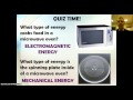 Energy Transformations and Types