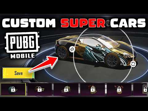 *SECRET* HOW TO CUSTOMIZE SUPERCARS in PUBG MOBILE!