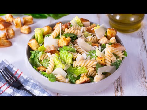 How to Make Chicken Caesar Pasta Salad - Easy Recipe