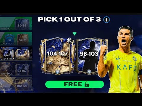 FC MOBILE 25 • I OPENED NEW 104-107 UTOTY PICK ON MY FREE ACCOUNT + ULTIMATE TEAM UPGRADE!!