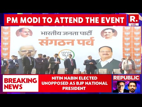 BJP LIVE: PM Modi To Officially Announce Nitin Nabin As BJP National President