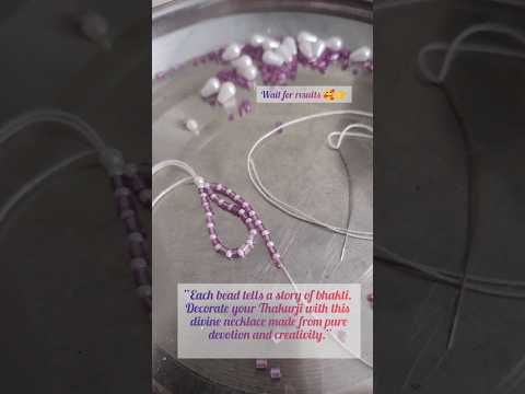 jewellery set making for krishna 💞 #laddugopal#jayshreekrishna#dress#jewelrymaking#rjcreativesewing