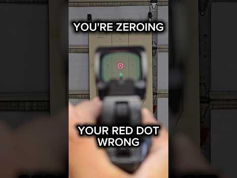 How to properly Zero your red dot